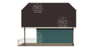 каркасный дом Стеатит 8x6 под ключ