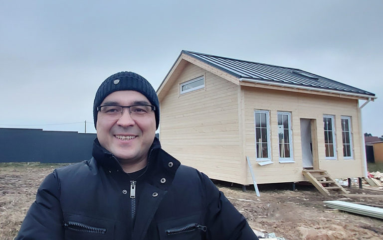 Построили одноэтажный дом в Гатчинском районе