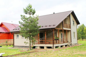 каркасный дом 9,5x8 Санкт-Петербург