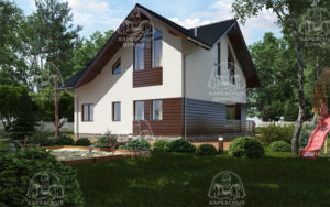 проект каркасного дома Азурит СПб