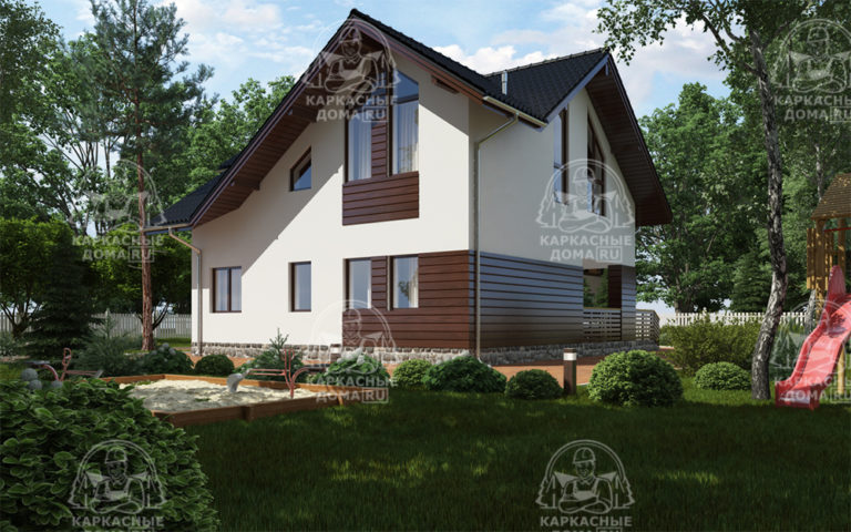 проект каркасного дома Азурит СПб