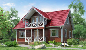 каркасный дом 10x8 СПб