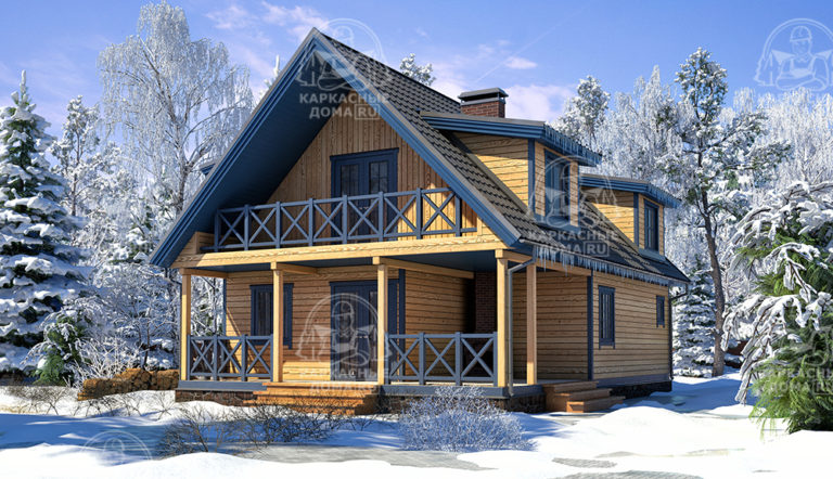 Каркасный дом 12x8 Топаз