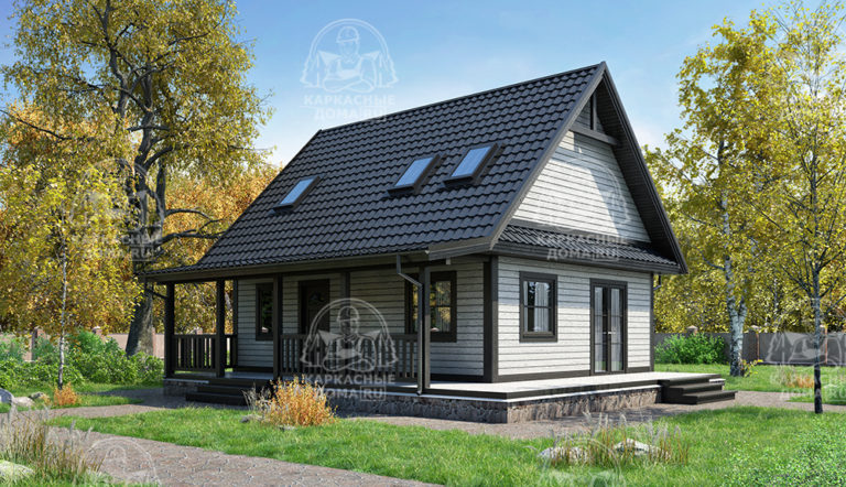 Каркасный дом 10,5x9 проект Циркон