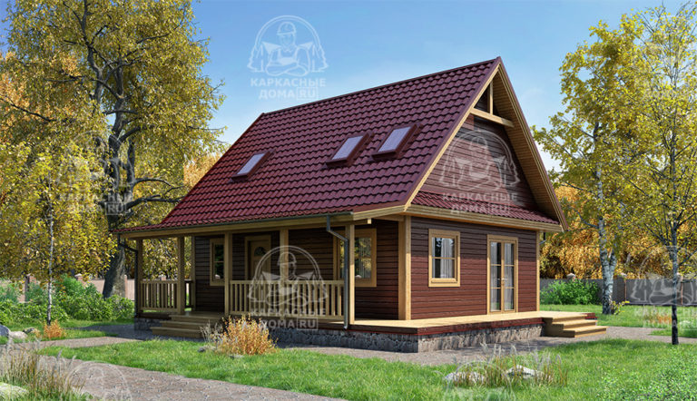 каркасный дом 10,5x9 под ключ