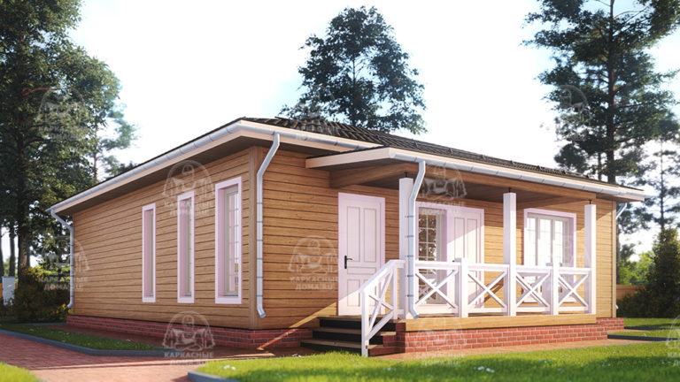 каркасный дом 14,5x10,5 СПб