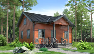 каркасный дом 8x7,5 под ключ