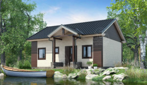 каркасный дом 8,5x9 СПб