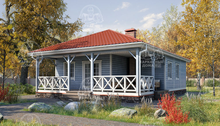 каркасный дом 12x8,5 под ключ