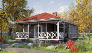 Каркасный дом 12x8 Изумруд