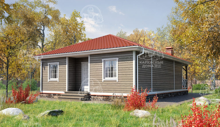 проект каркасного дома Изумруд СПб