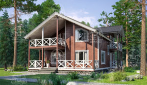 каркасный дом 11,3x10,3 под ключ