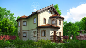 Каркасный дом 13×10,7 проект «Актинолит»