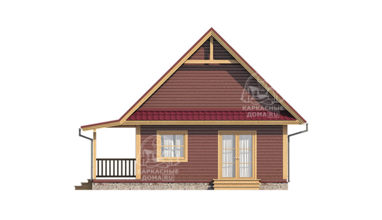 строительство каркасного дома 10,5x9