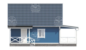 строительство каркасного дома 10,5x7,5