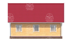 строительство каркасного дома 10x8