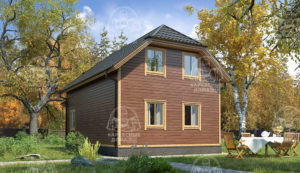 проект каркасного дома Янтарь СПб