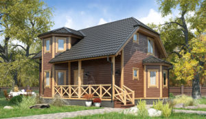 Каркасный дом 10x7 Янтарь