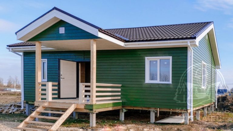 Построили одноэтажный дом в Гатчинском районе