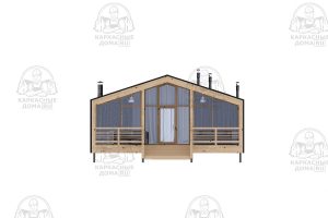 проект каркасного дома Сфен 8x13 СПб