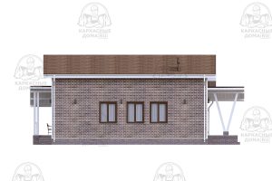 проект каркасного дома Аммолит 10x15 СПб