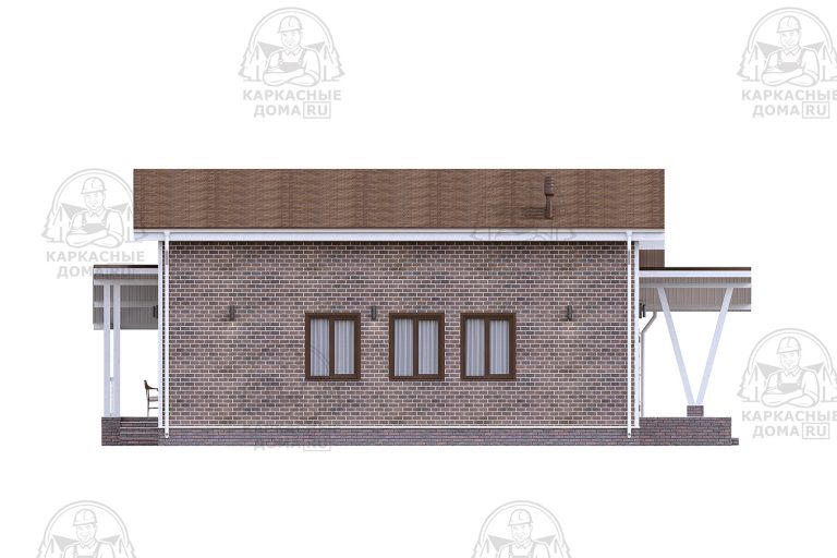 проект каркасного дома Аммолит 10x15 СПб