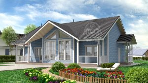 Каркасный дом 10×19 проект «Гидденит»