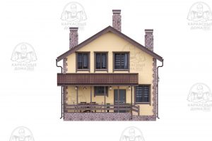 каркасный дом Кордиерит 8x8 СПб