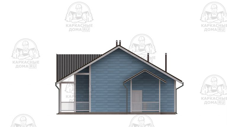 проект каркасного дома Гидденит 10x19 СПб