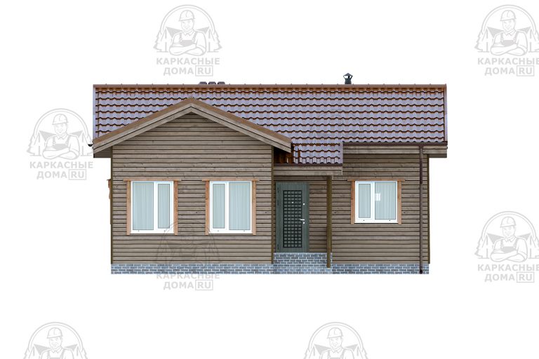 проект каркасного дома Диаспор 9x9 СПб