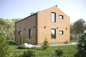 проект каркасного дома Андалузит 7x10 СПб