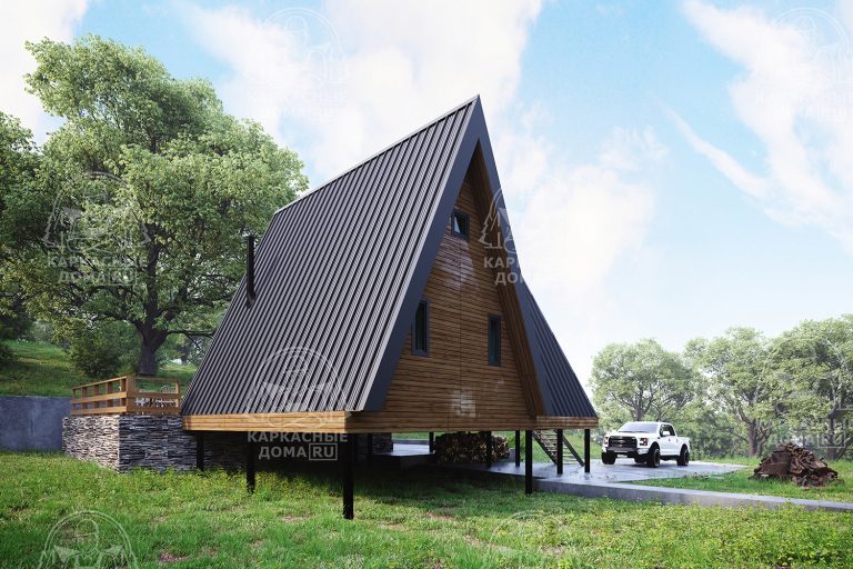 проект каркасного дома Гиалит 7x11 СПб