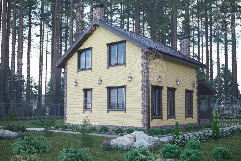 каркасный дом Кордиерит 8x8 СПб