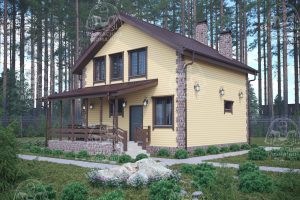 проект каркасного дома Кордиерит СПб