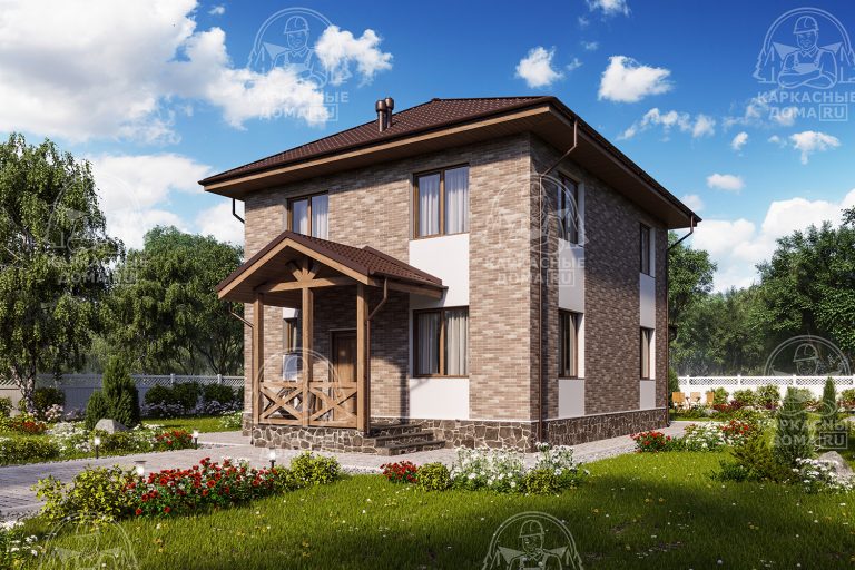 проект каркасного дома Индиголит СПб