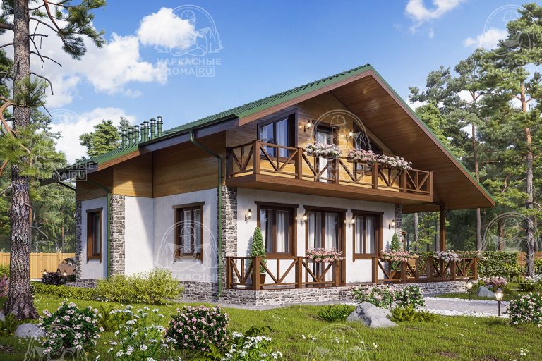 проект каркасного дома Гелиотроп СПб