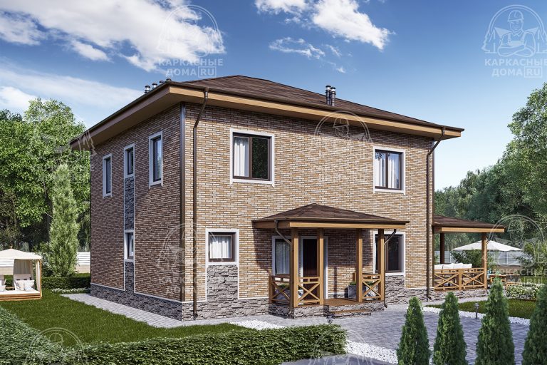 проект каркасного дома Гошенит СПб