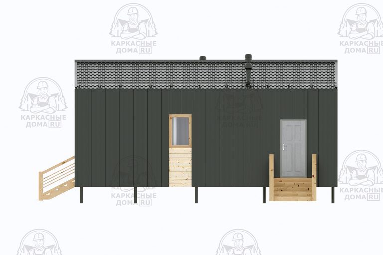 каркасная баня Еремеевит под ключ