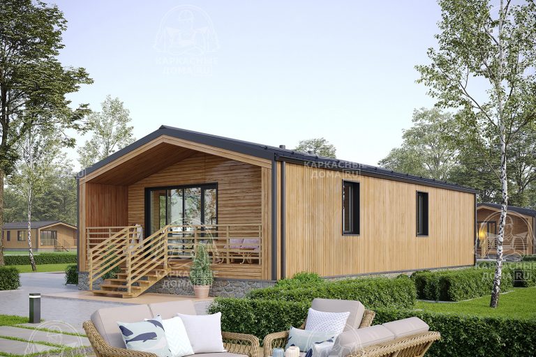 каркасный дом 7x12 под ключ