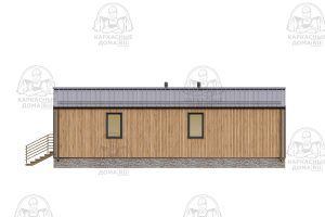 проект каркасного дома Ангелит 7x12 СПб