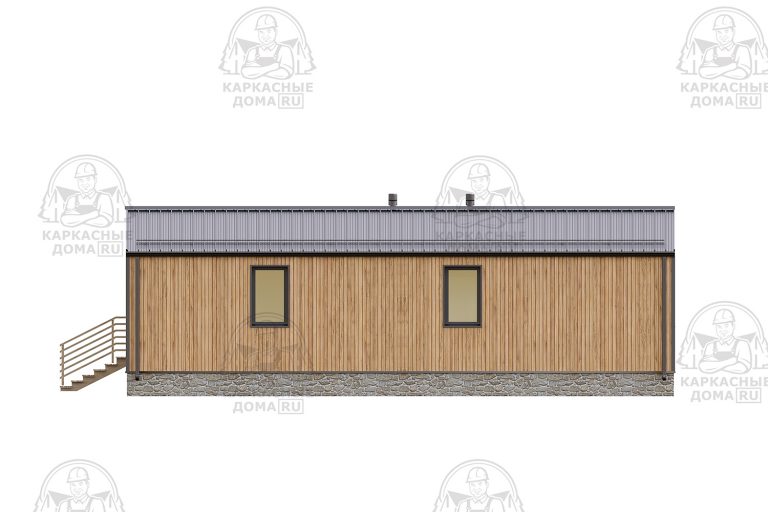 проект каркасного дома Ангелит 7x12 СПб