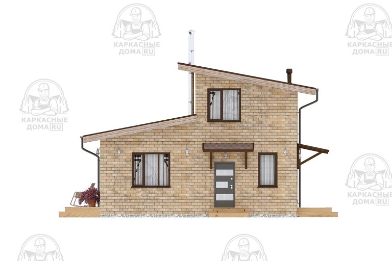 строительство каркасного дома 11x13