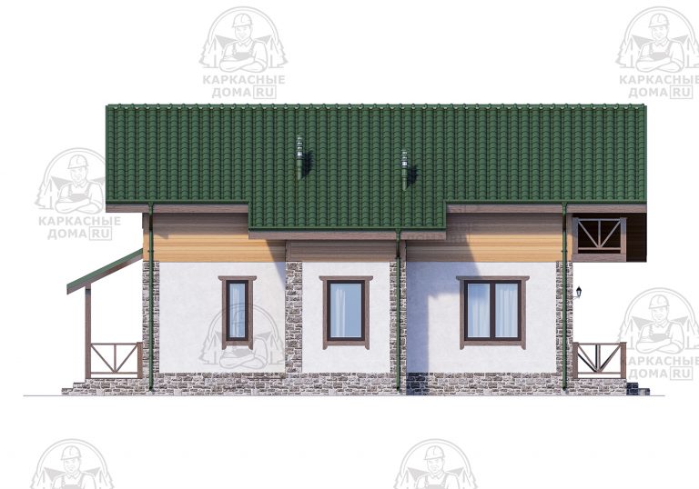 строительство каркасного дома 12x13