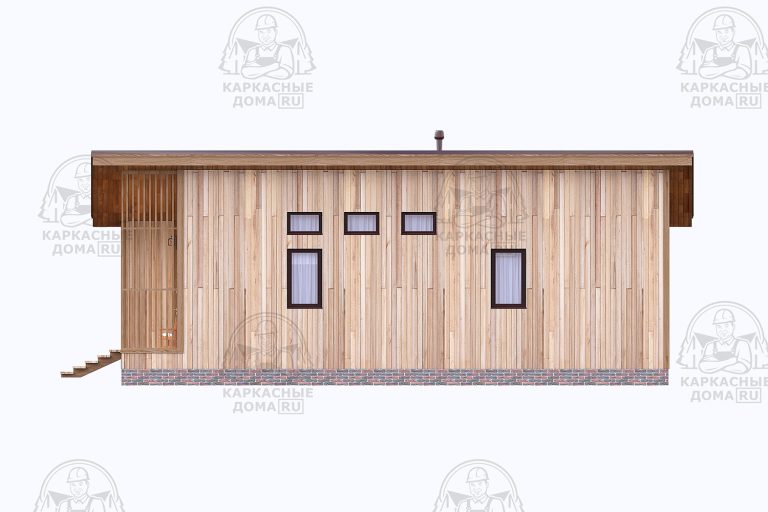 проект каркасного дома Данбурит 7x13 СПб