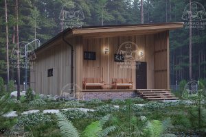 Каркасный дом 7x13 Данбурит