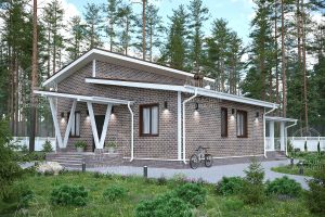 Каркасный дом 10x15 Аммолит