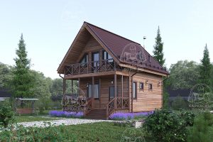 Каркасный дом - баня 9x6