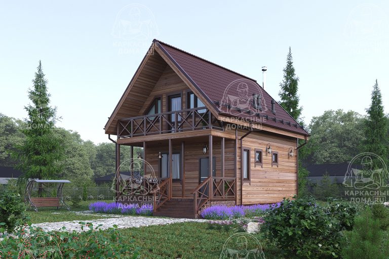 Каркасный дом - баня 9x6