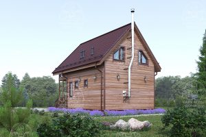 проект каркасного дома - баня 9x6 СПб