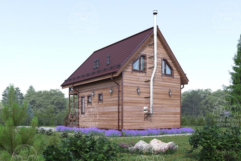 проект каркасного дома - баня 9x6 СПб